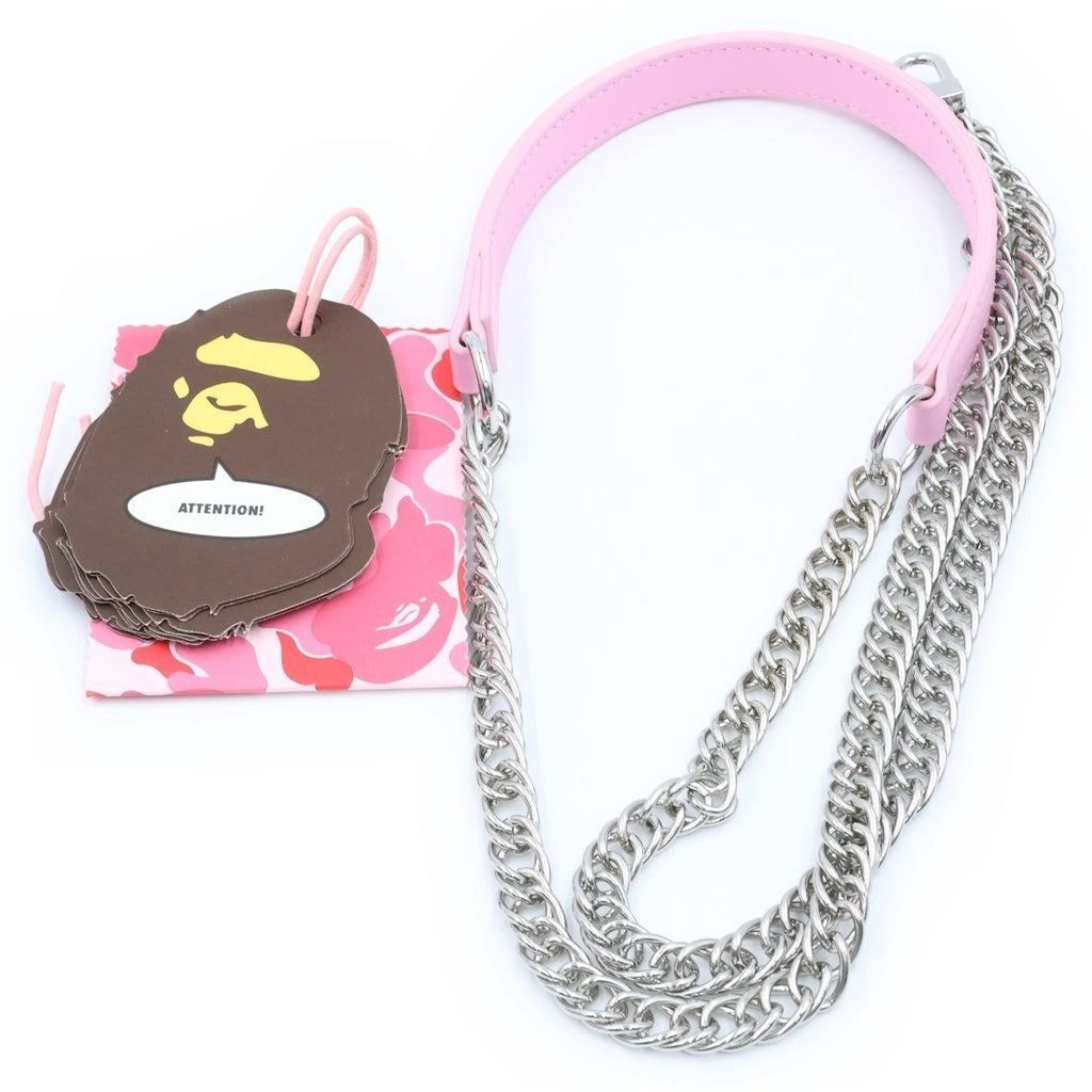 A BATHING APE(アベイシングエイプ) BABY LISA ABC CAMO VANITY CHAIN SHOULDER BAG ベビーリサ カモフラ柄 バニティ チェーンショルダーバッグ ピンク 2M20290301 レディース