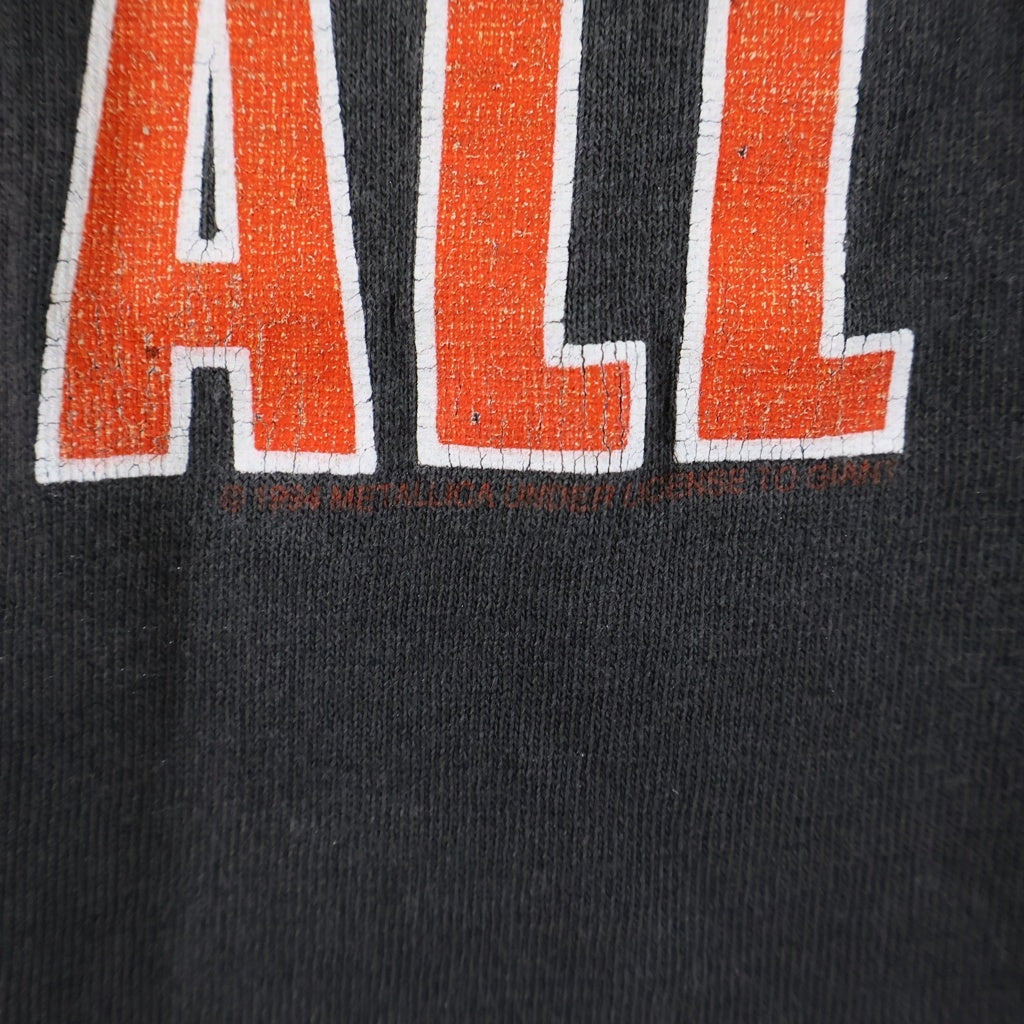 VINTAGE(ヴィンテージ) 90S VINTAGE METALLICA KILL 'EM ALL ヴィンテージ メタリカ 両面プリント クルーネック半袖Tシャツ カットソー ブラック