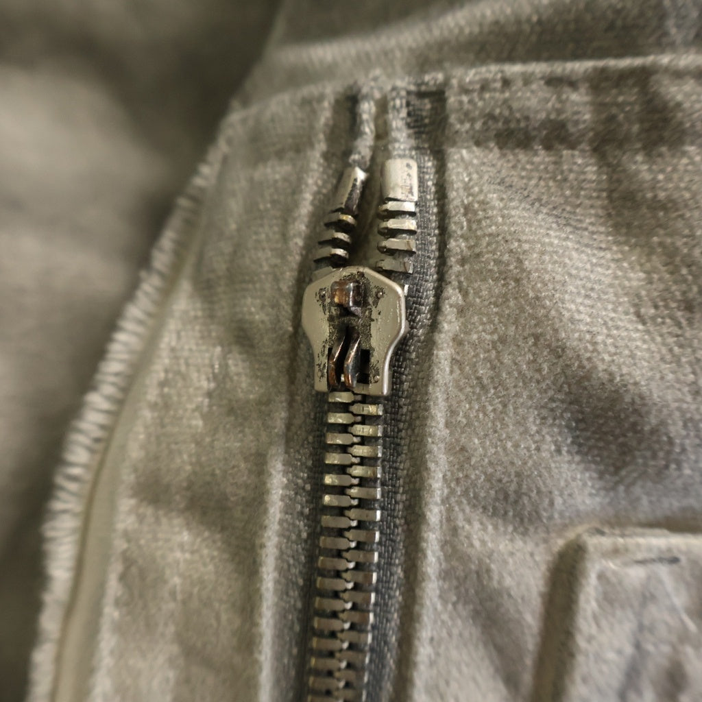 Personsoul(パーソンソール) DIRTY COTTON JACKET ブラッシング加工 フーディー オーバーサイズ 中綿ジャケット グレー HL6174