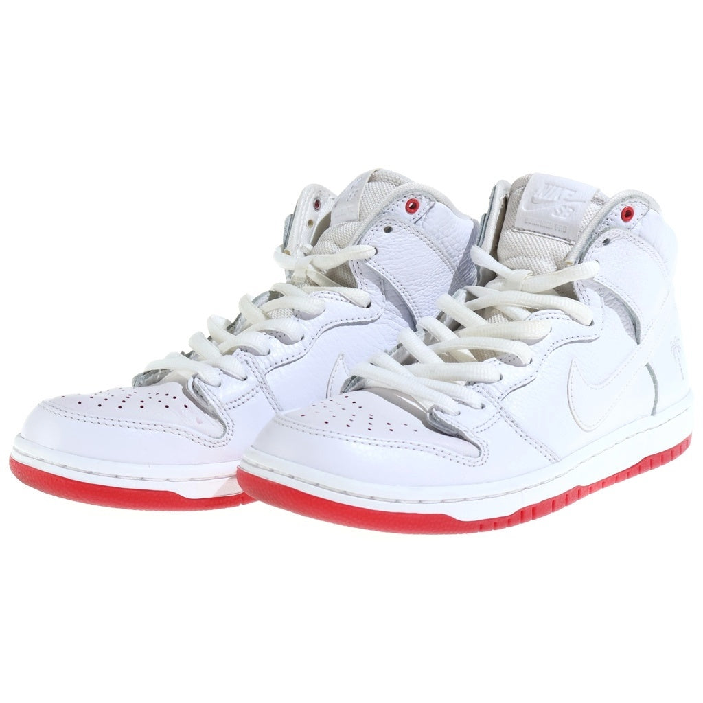 NIKE SB(ナイキエスビー) ZOOM DUNK HIGH PRO Kevin Bradley ズーム ダンク プロ ケビン ブラッドリー ハイカットスニーカー ホワイト/レッド US8.5/26.5cm AH9613-116