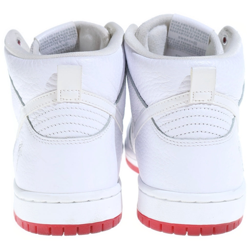 NIKE SB(ナイキエスビー) ZOOM DUNK HIGH PRO Kevin Bradley ズーム ダンク プロ ケビン ブラッドリー ハイカットスニーカー ホワイト/レッド US8.5/26.5cm AH9613-116