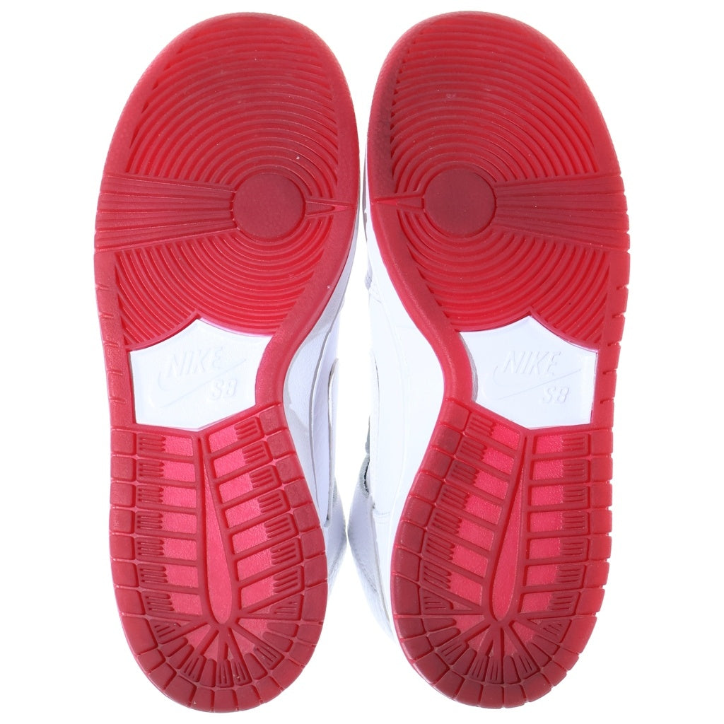 NIKE SB(ナイキエスビー) ZOOM DUNK HIGH PRO Kevin Bradley ズーム ダンク プロ ケビン ブラッドリー ハイカットスニーカー ホワイト/レッド US8.5/26.5cm AH9613-116