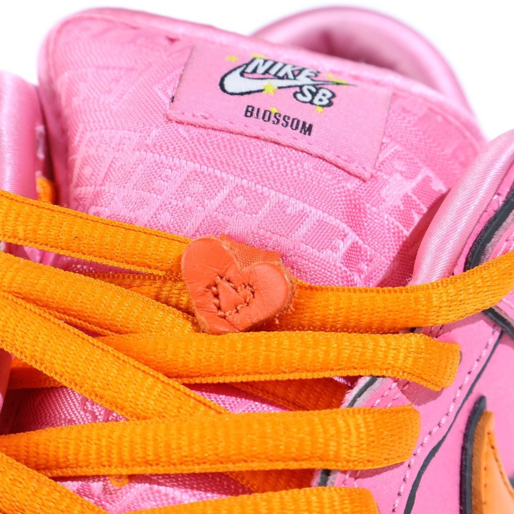 NIKE SB(ナイキエスビー) ×THE POWERPUFF GIRLS DUNK LOW PRO QS Blossom パワーパフガールズ ダンク ブロッサム ローカットスニーカー ピンク US9.5/27.5cm FD2631-600