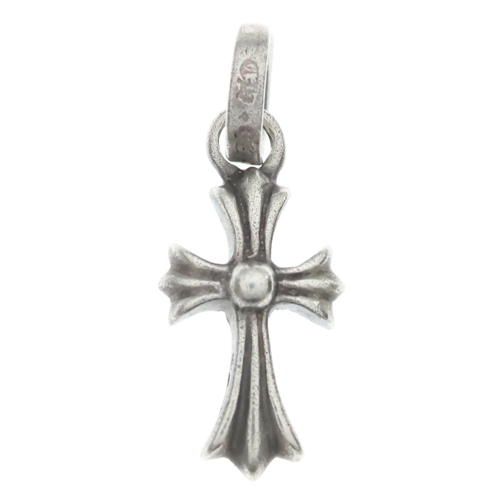 CHROME HEARTS(クロムハーツ) CRS BBYFAT P SAP ベイビーファットクロス PAVEサファイア ペンダントトップ シルバー BCA236