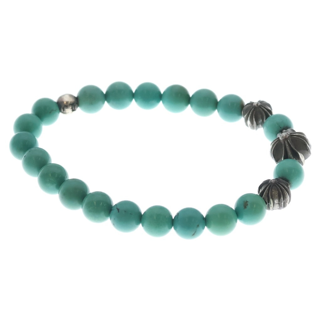 CHROME HEARTS(クロムハーツ) 8mm BEAD ビーズブレス ビーズブレスレット ターコイズ ブルー