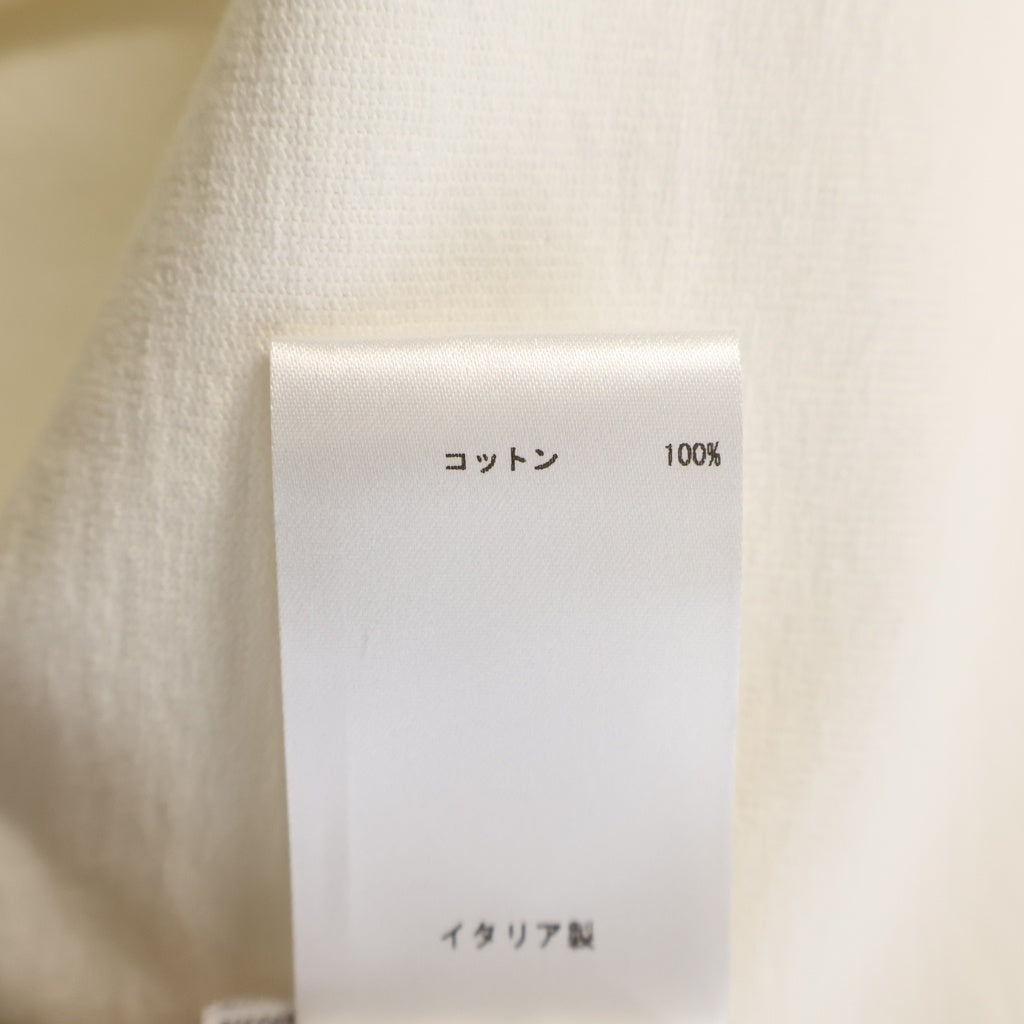 JIL SANDER(ジルサンダー) 22AW フロントワッペン付き クルーネックコットン 半袖Tシャツ カットソー ホワイト J21GC0018 J45092