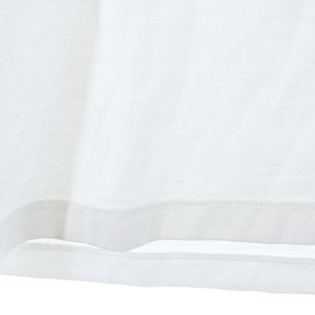 BURBERRY(バーバリー) 22SS ネックチェックロゴクルーネック半袖Tシャツカットソー ホワイト 8069539
