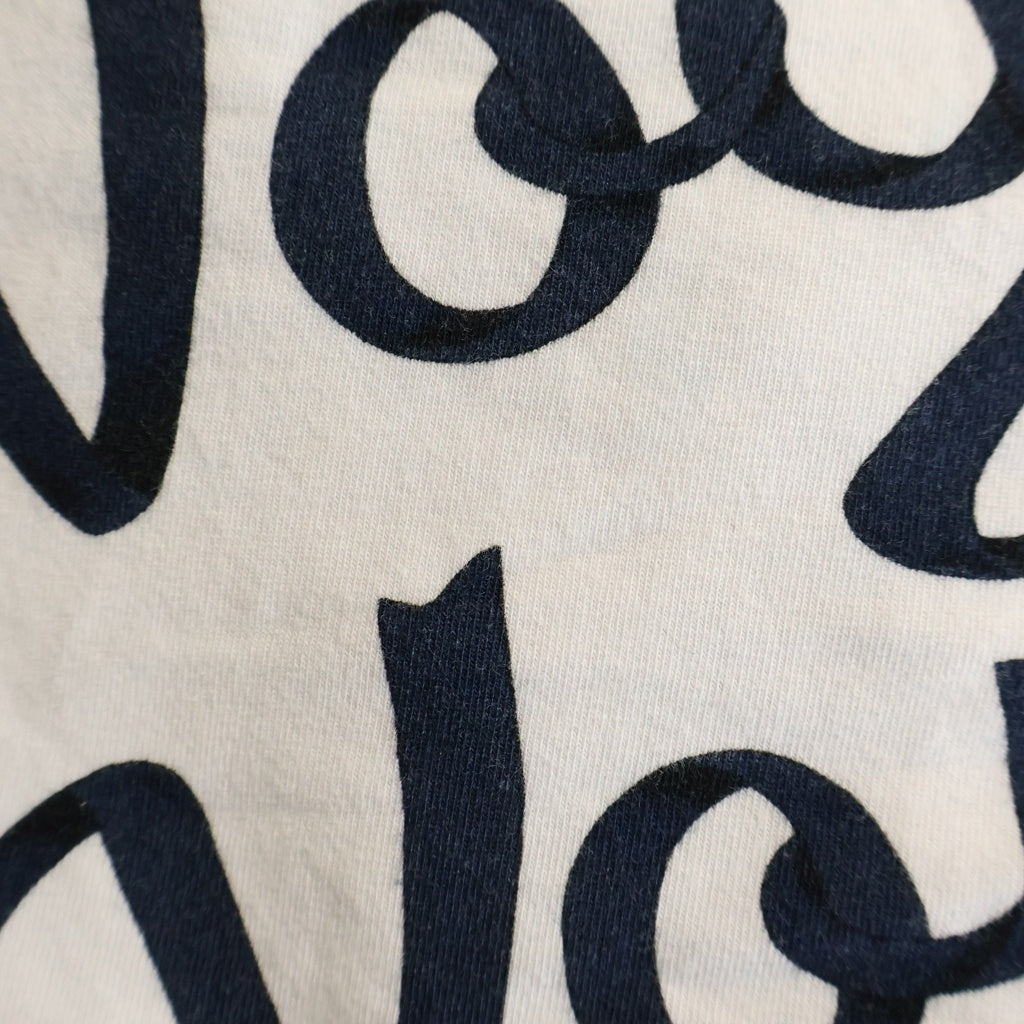 LOUIS VUITTON(ルイヴィトン) 16AW VOGUEZ VOYAGEZ Tee RM162 JPD HAY92W ヴォゲ ヴォワヤジェ 総柄 コットン クルーネック半袖Tシャツ カットソー ホワイト/ブラック