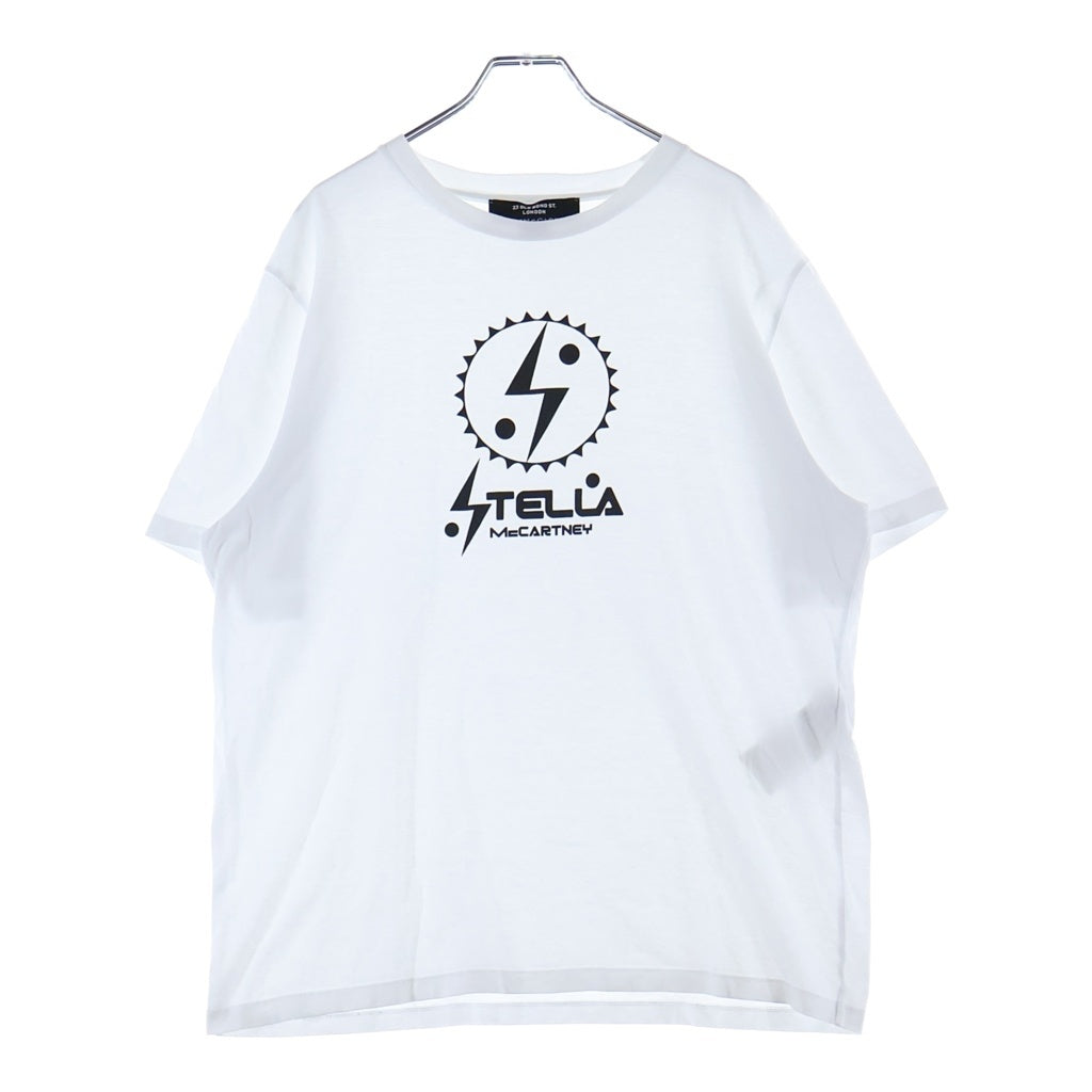 STELLA McCARTNEY(ステラマッカートニー) ×Ron Herman ロンハーマン別注 サンダーロゴプリント クルーネック半袖Tシャツ カットソー ホワイト 20213UX1005