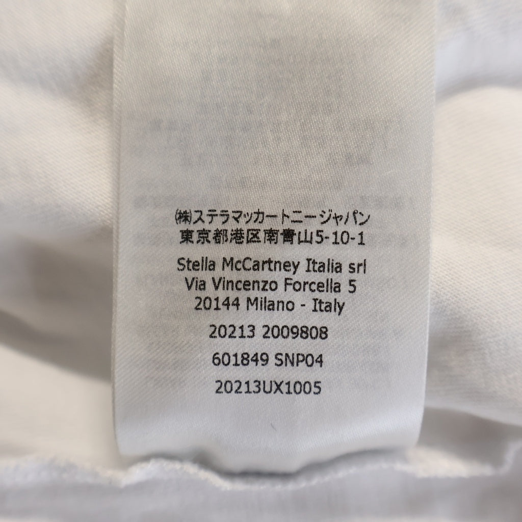 STELLA McCARTNEY(ステラマッカートニー) ×Ron Herman ロンハーマン別注 サンダーロゴプリント クルーネック半袖Tシャツ カットソー ホワイト 20213UX1005