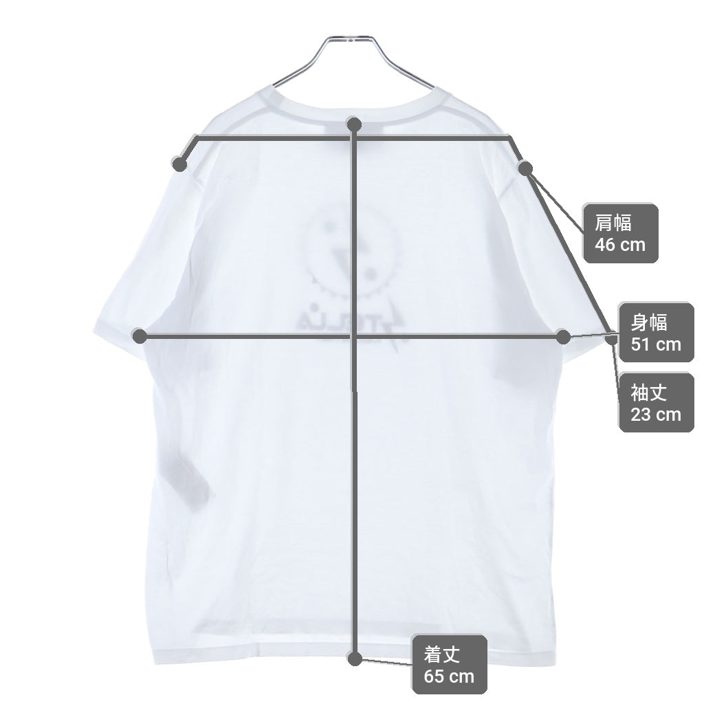 STELLA McCARTNEY(ステラマッカートニー) ×Ron Herman ロンハーマン別注 サンダーロゴプリント クルーネック半袖Tシャツ カットソー ホワイト 20213UX1005