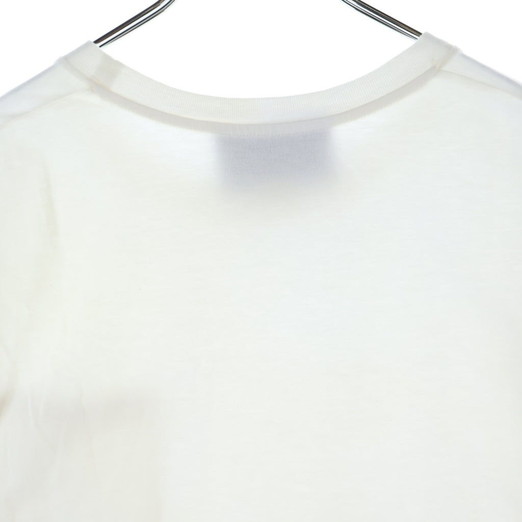 GUCCI(グッチ) フロントポケット ロゴエンブロイダリー クルーネック半袖Tシャツ カットソー ホワイト 673710 XJDVI