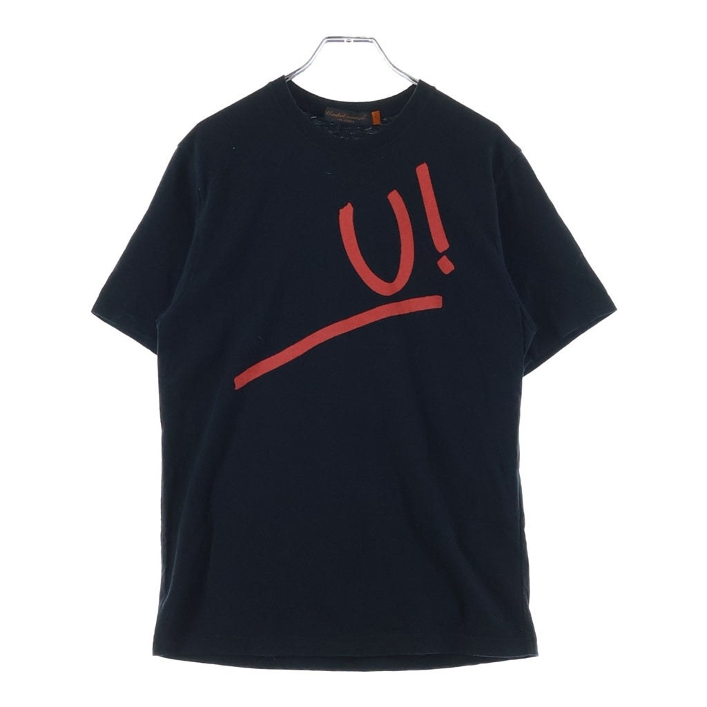 UNDERCOVER(アンダーカバー) 07SS PURPUL期 U!2 TEE 両面プリント クルーネック半袖Tシャツ カットソー ブラック/レッド
