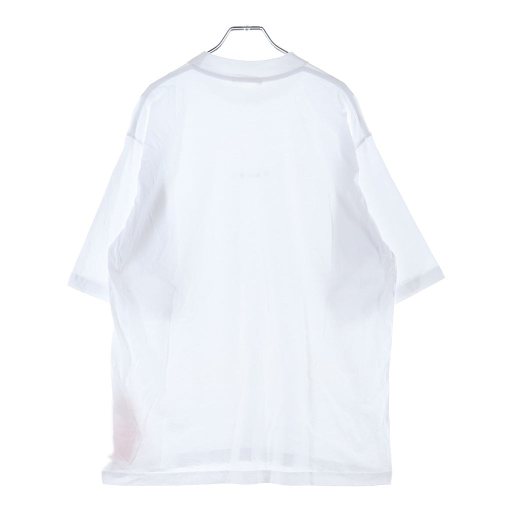 MARNI(マルニ) 23SS フロントミニロゴ クルーネック半袖Tシャツ カットソー ホワイト HUMU0223P1 USCS87