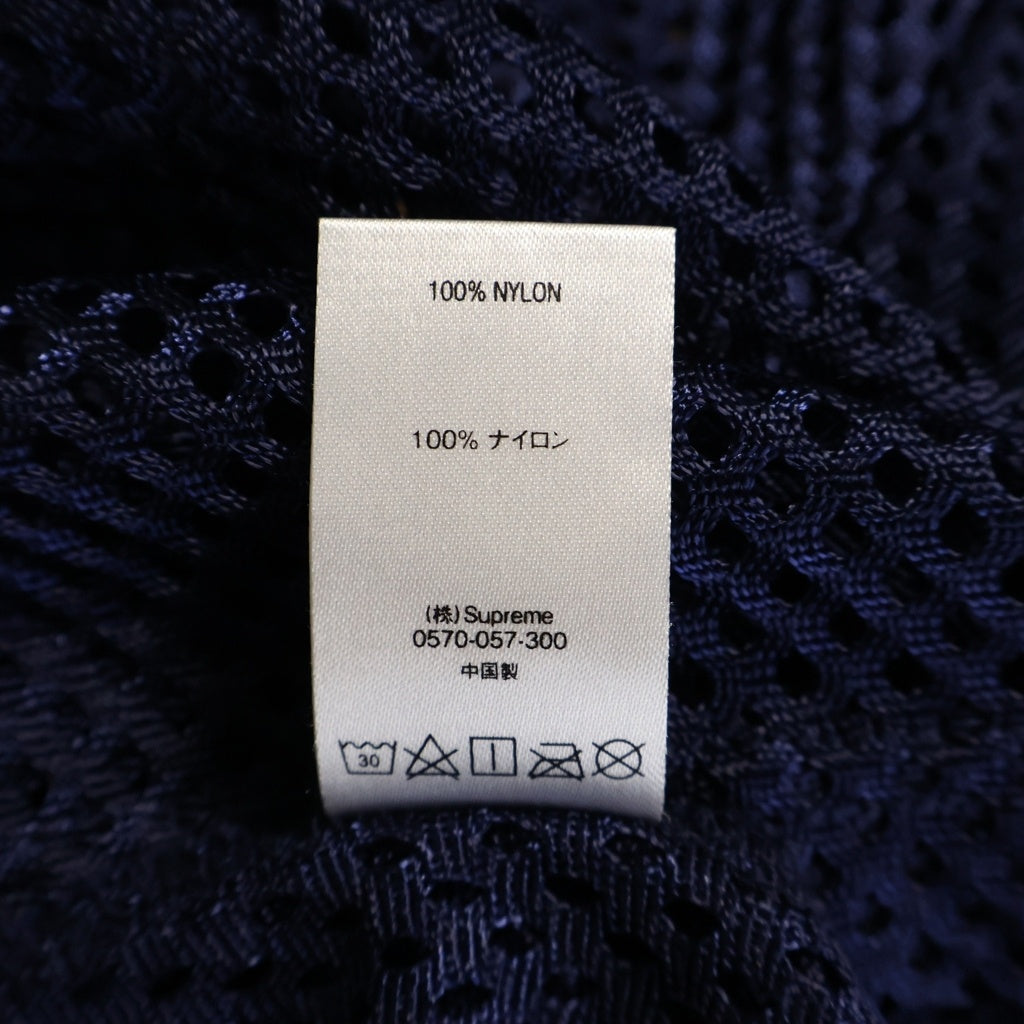 SUPREME(シュプリーム) 18SS Mesh Baseball Top メッシュ ベースボールTシャツ ナイロン ネイビー
