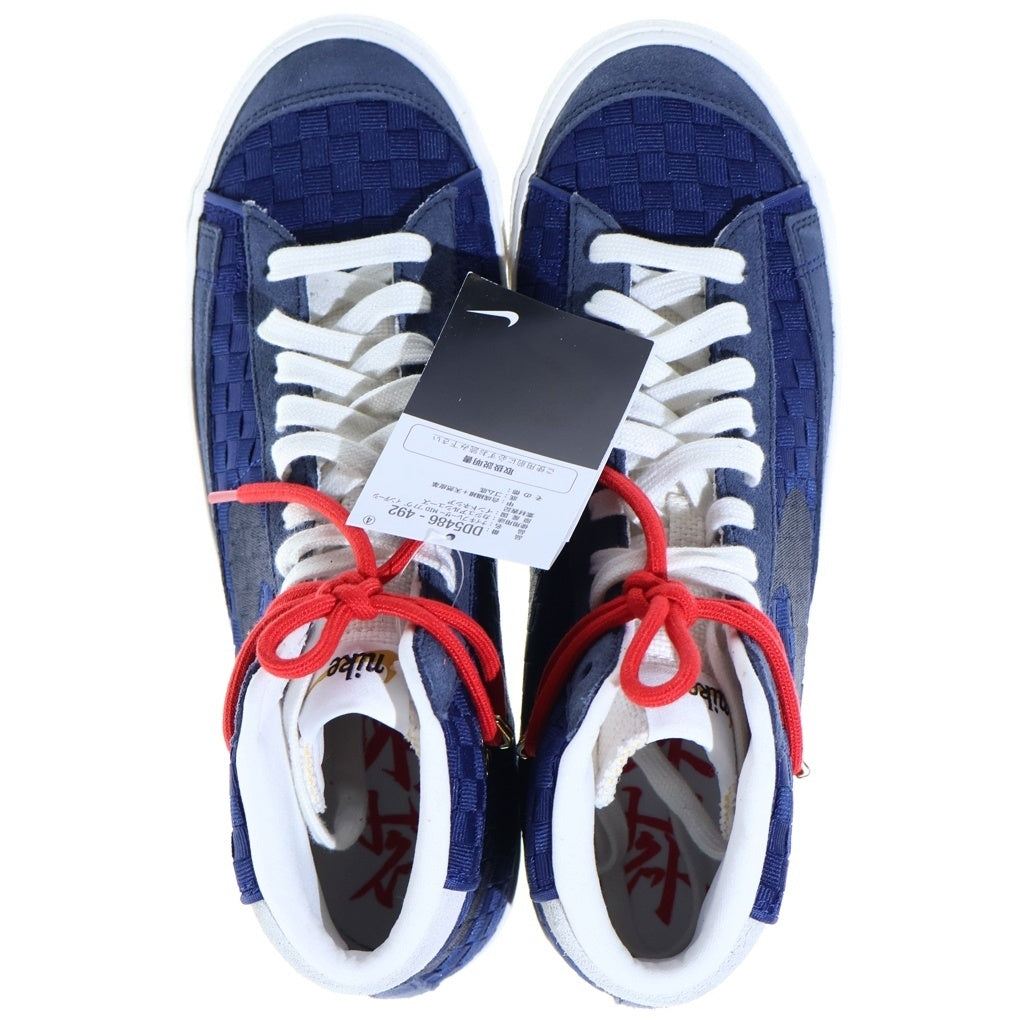 NIKE(ナイキ) BLAZER MID 77 SASHIKO ブレーザー 刺し子 ミッドカットスニーカー ネイビー US9/27cm DD5486-492