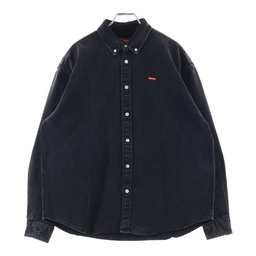 SUPREME(シュプリーム) 24SS Small Box Logo Shirt スモールボックスロゴ 長袖シャツ ブラック