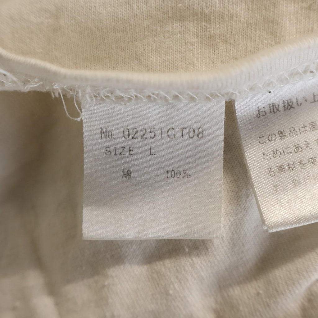 HYSTERIC GLAMOUR(ヒステリックグラマー) 25SS HYSTERIC LEAGUE ヒステリック リーグ フロントロゴプリント クルーネック半袖Tシャツ カットソー ホワイト 02251CT08
