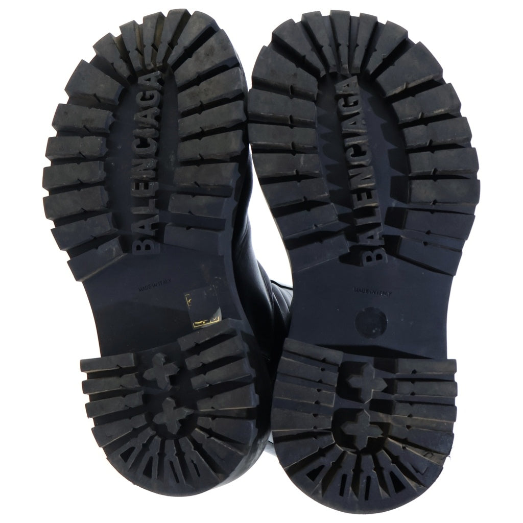 BALENCIAGA(バレンシアガ) HUMMER LEATHER BOOTS ハマー レザーロングブーツ シューズ ブラック 712810
