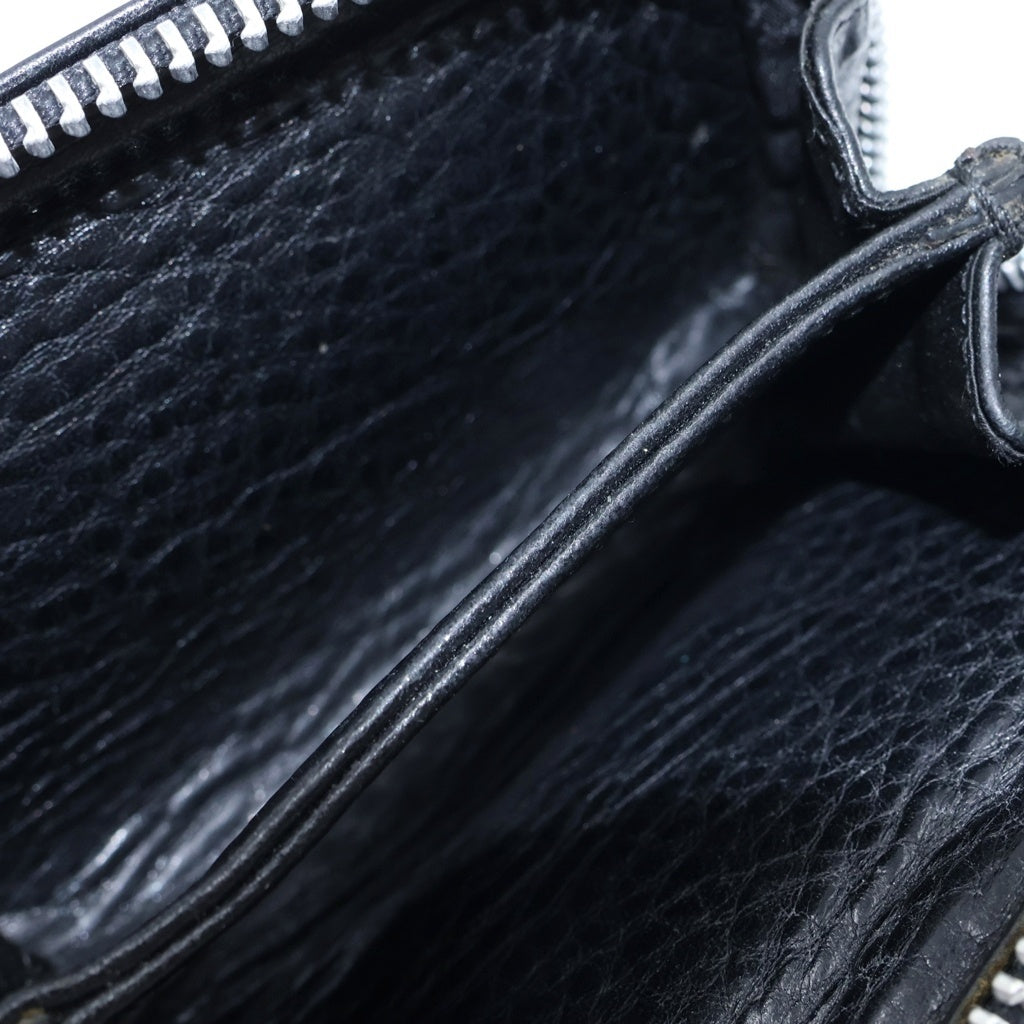 CHROME HEARTS(クロムハーツ) COIN CASE シングルフォールド ダガージップ コインケース コンパクトウォレット ブラック/シルバー