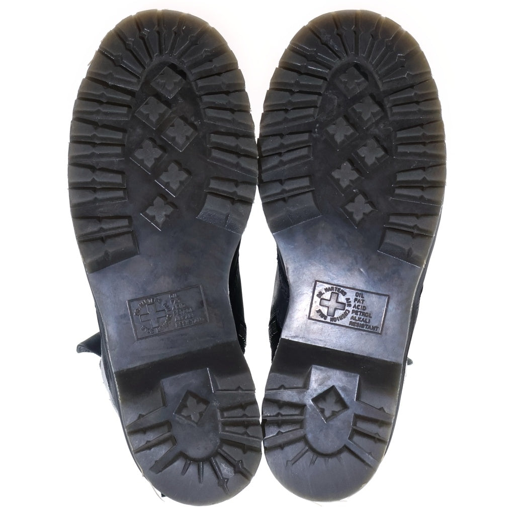 Rick Owens(リックオウエンス) × Dr.Martens STEEL TOE QUAD ドクターマーチン クワッド ソール スチールトゥ サイドジップ レザーブーツ ブラック
