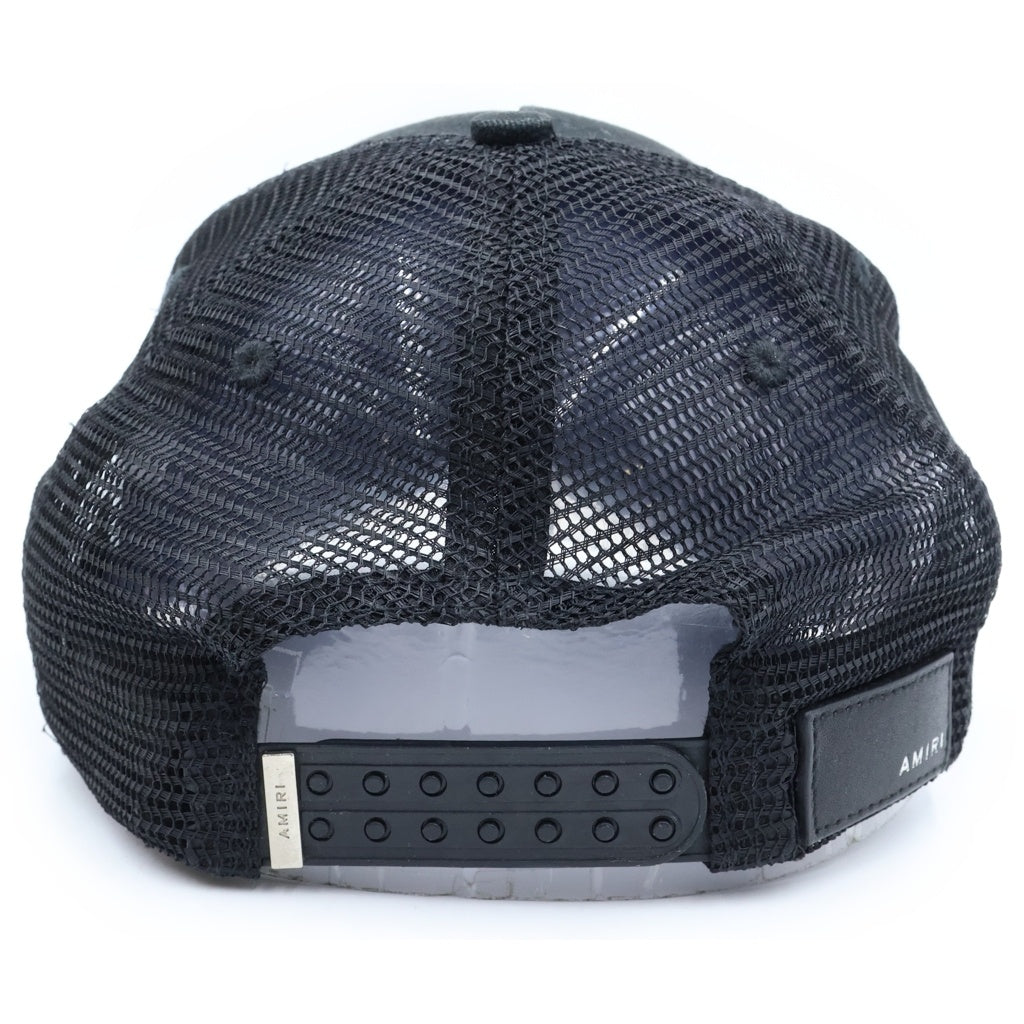 AMIRI(アミリ) MA LOGO TRUCKER HAT ロゴ刺繍 トラッカーメッシュキャップ ブラック AMHATR10 11