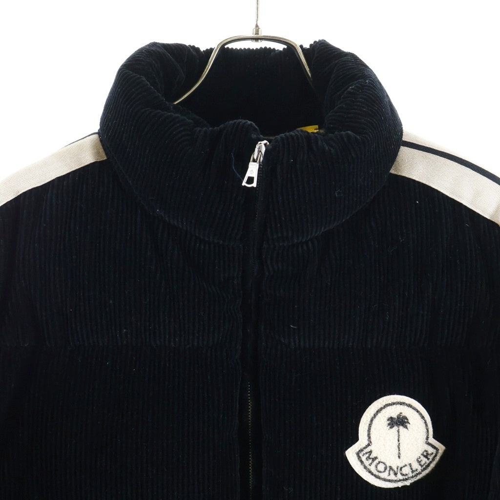 Palm Angels(パームエンジェルス) 23AW ×Palm Angels RAMSAU GIUBBOTTO JACKET パームエンジェルス ラムサウ ワッペン コーデュロイ ダウンジャケット ブラック I209L1A00019 M3566
