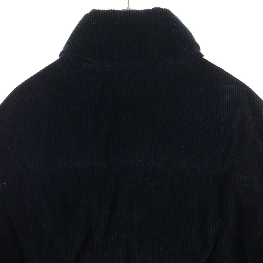 Palm Angels(パームエンジェルス) 23AW ×Palm Angels RAMSAU GIUBBOTTO JACKET パームエンジェルス ラムサウ ワッペン コーデュロイ ダウンジャケット ブラック I209L1A00019 M3566