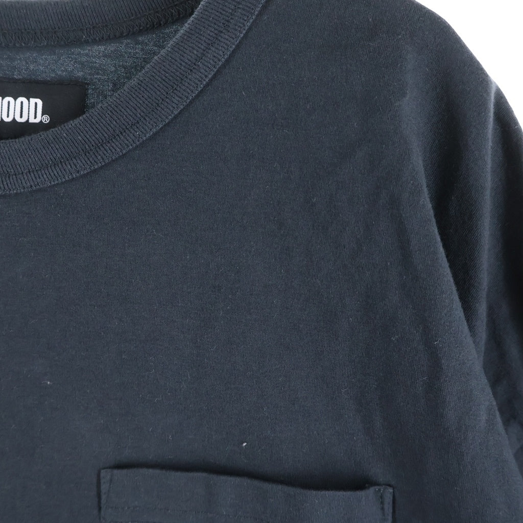 NEIGHBORHOOD(ネイバーフッド) 25SS SHELTECH CREWNECK-P SS 1ポケット クルーネック 半袖Tシャツ カットソー ブラック 251BWNH-CSM01