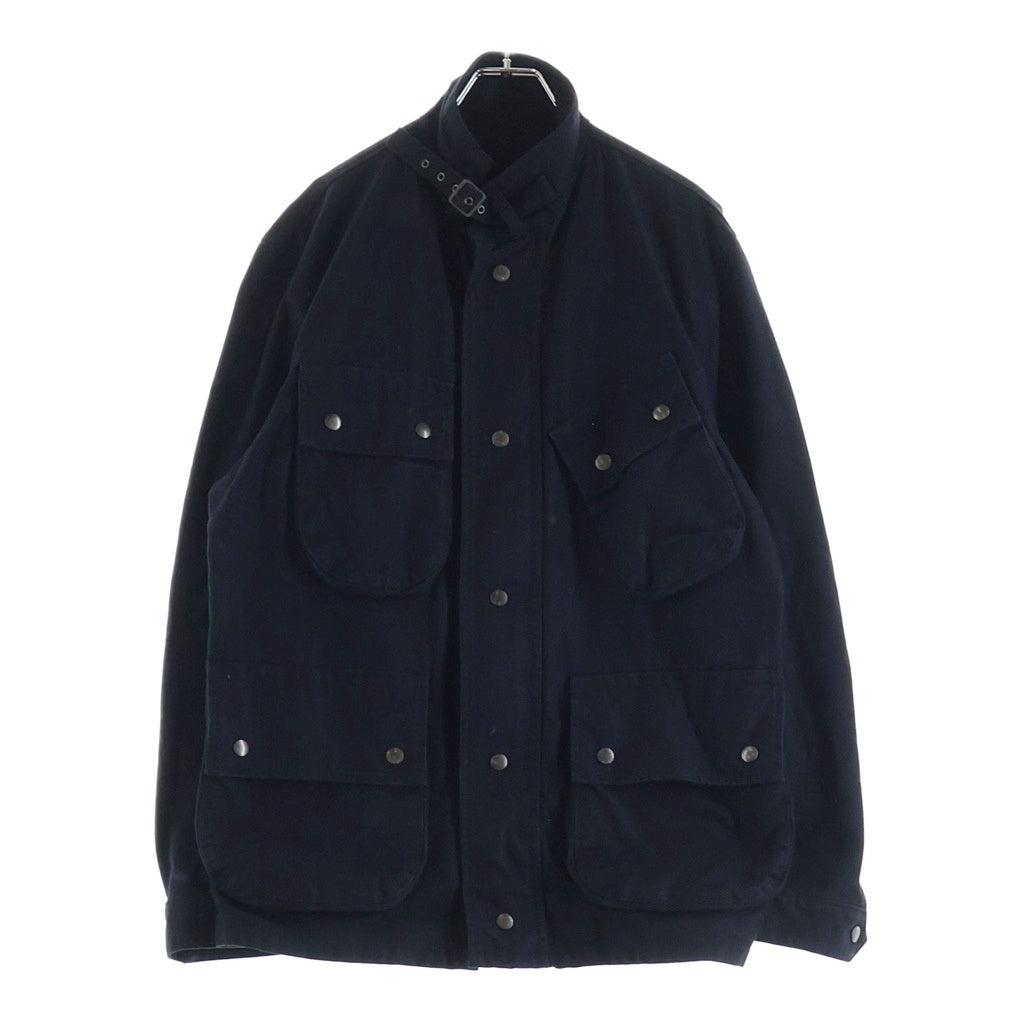 COMME des GARCONS HOMME(コムデギャルソンオム) 04AW 田中オム マルチポケット ジップアップ ハンティングフィールドジャケット ブラック AD2004 HN-C020