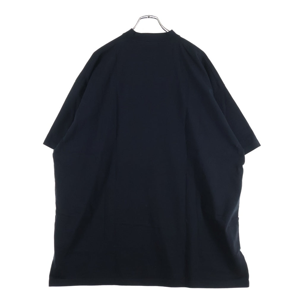 BALENCIAGA(バレンシアガ) ADIDAS Over Size Tee × アディダス フロント ロゴ刺繍 オーバーサイズ 半袖Tシャツ カットソー ブラック 723976 TNVN8 1070