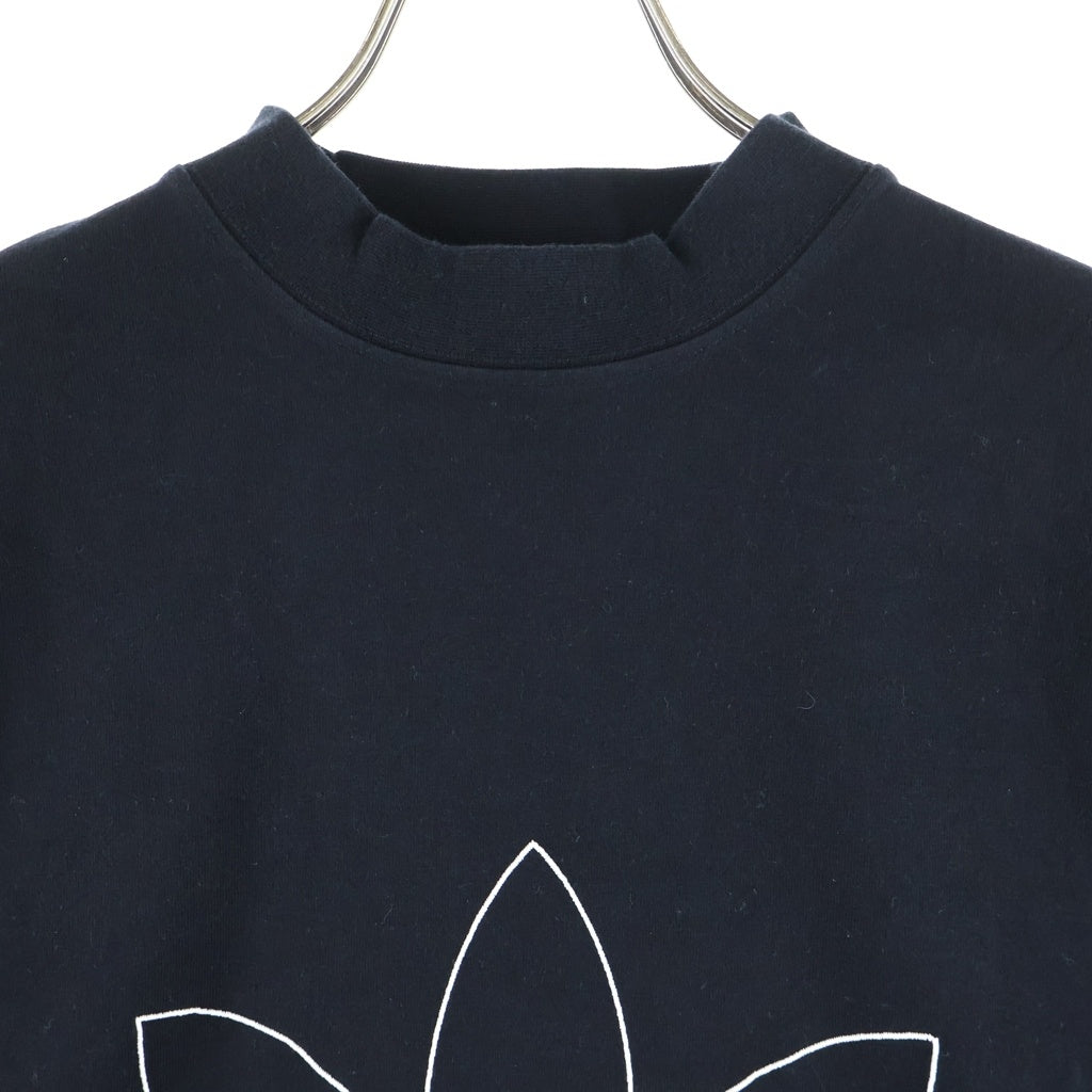 BALENCIAGA(バレンシアガ) ADIDAS Over Size Tee × アディダス フロント ロゴ刺繍 オーバーサイズ 半袖Tシャツ カットソー ブラック 723976 TNVN8 1070