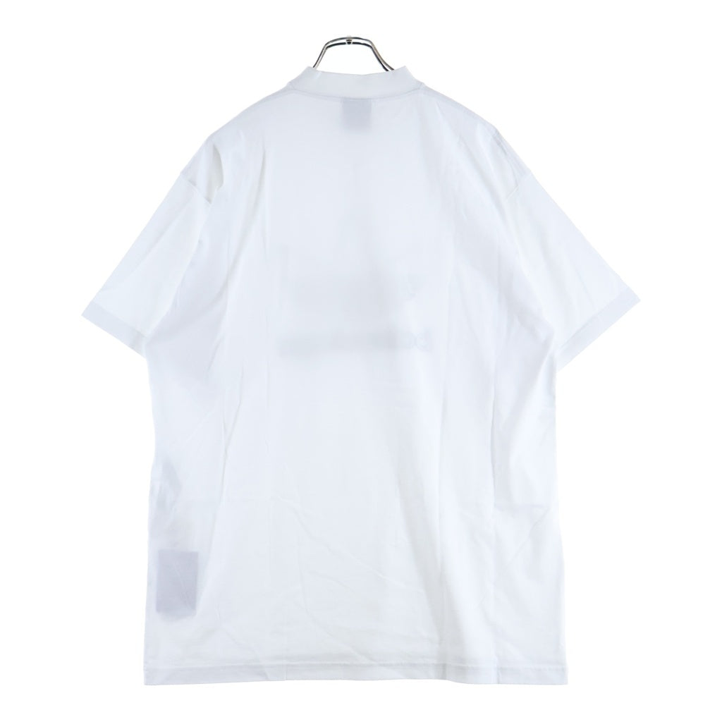 BALENCIAGA(バレンシアガ) ADIDAS Over Size Tee × アディダス フロント ロゴ刺繍 オーバーサイズ 半袖Tシャツ カットソー ホワイト 723976 TNVN8 9040