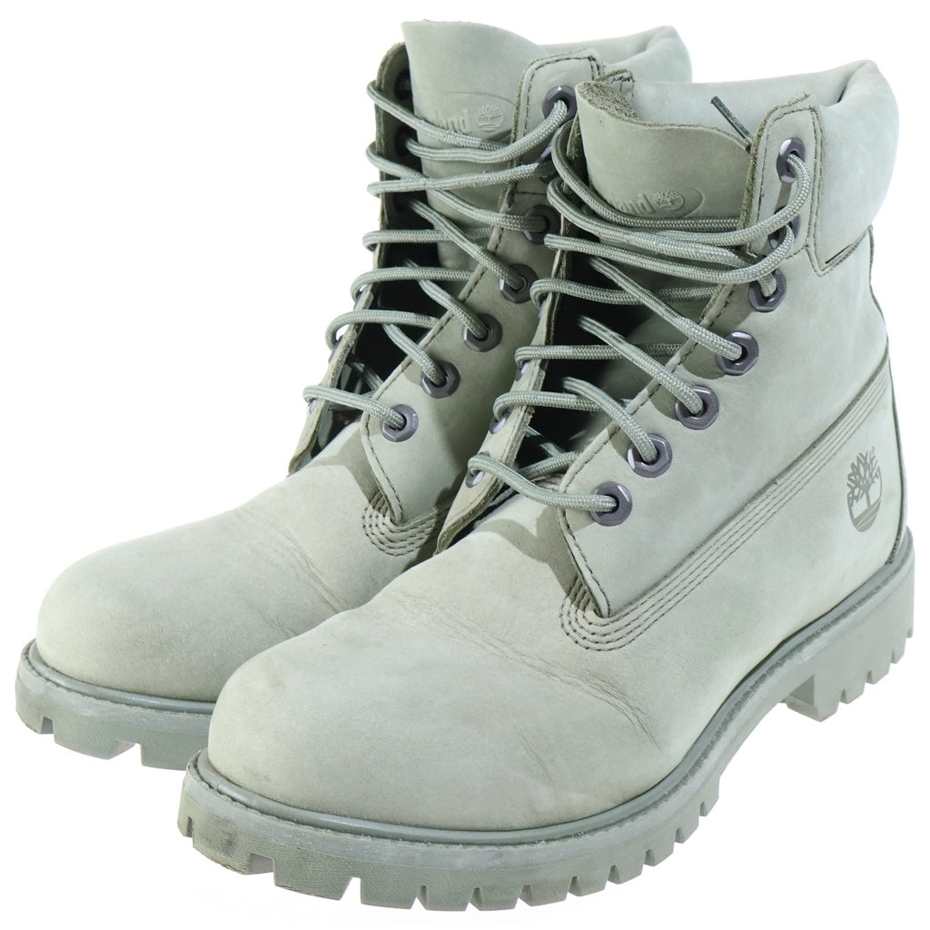 Timberland(ティンバーランド) 6inch PREMIUM WATERPROOF BOOT 6インチ プレミアム ウォータープルーフ ハイカットブーツ シューズ グリーン US7W/25.0cm A5PD4