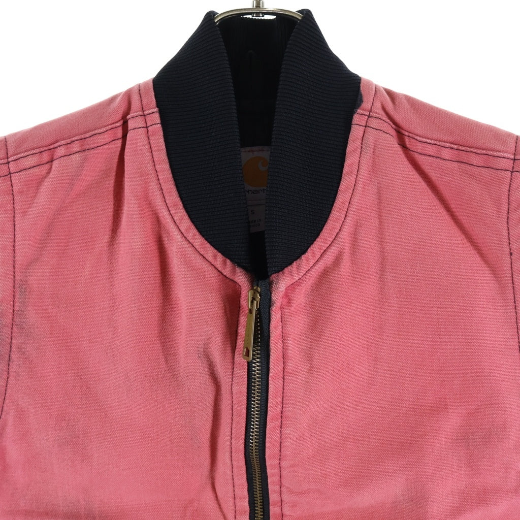 CARHARTT(カーハート) Duck Quilting Vest ジップアップ ダックキルティングベスト レッド V01-BLK