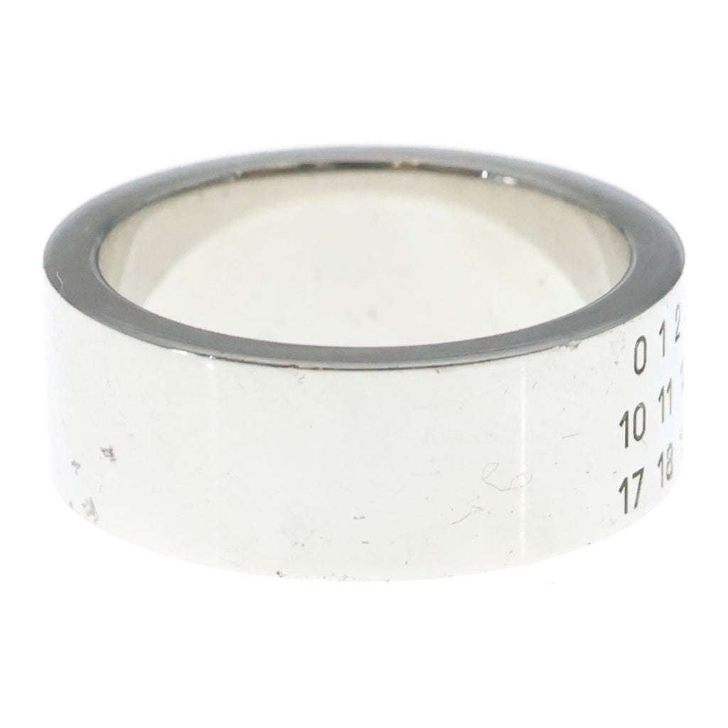 MM6 Maison Margiela(エムエムシックスメゾンマルジェラ) NUMERIC MINIMAL SIGNATURE RING シグネチャーロゴ リング シルバー SM6UQ0057