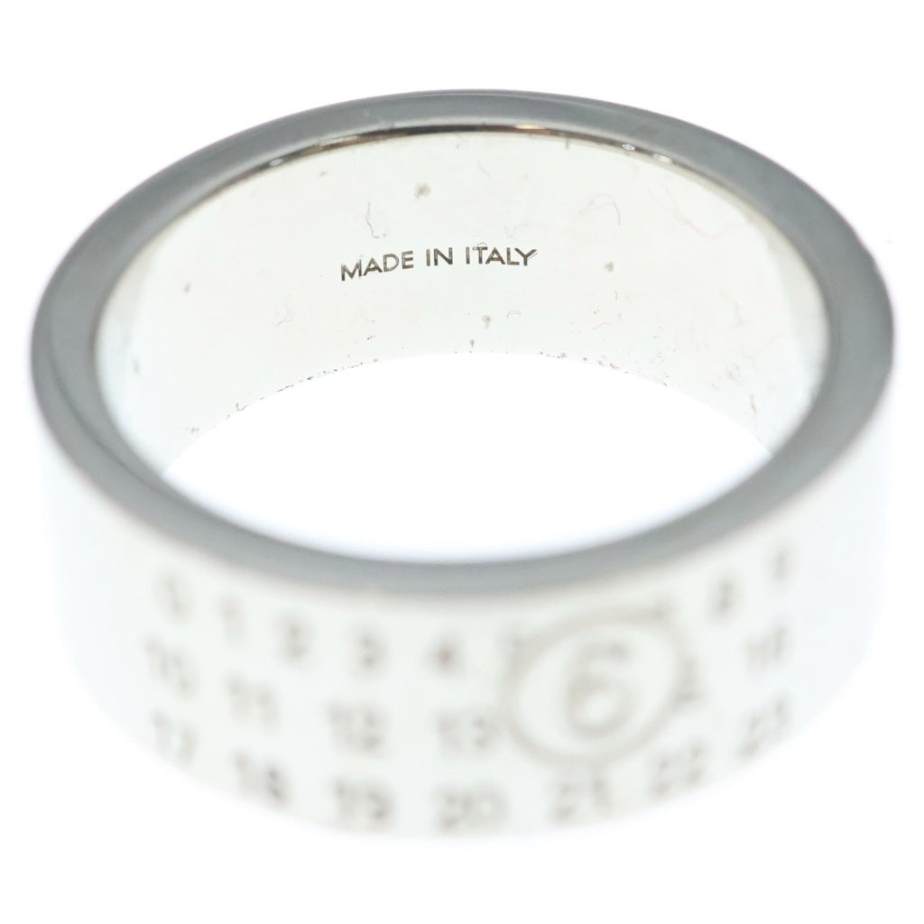 MM6 Maison Margiela(エムエムシックスメゾンマルジェラ) NUMERIC MINIMAL SIGNATURE RING シグネチャーロゴ リング シルバー SM6UQ0057