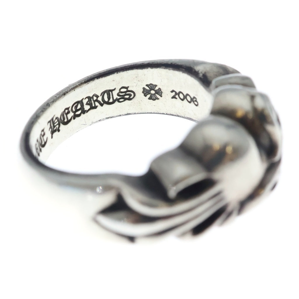 CHROME HEARTS(クロムハーツ) FLRL CRS HRT フローラルハートリング シルバー