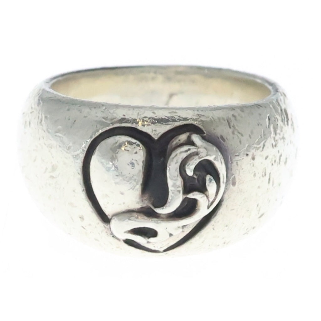 CHROME HEARTS(クロムハーツ) HEART IN BAND ハートインバンドリング シルバー