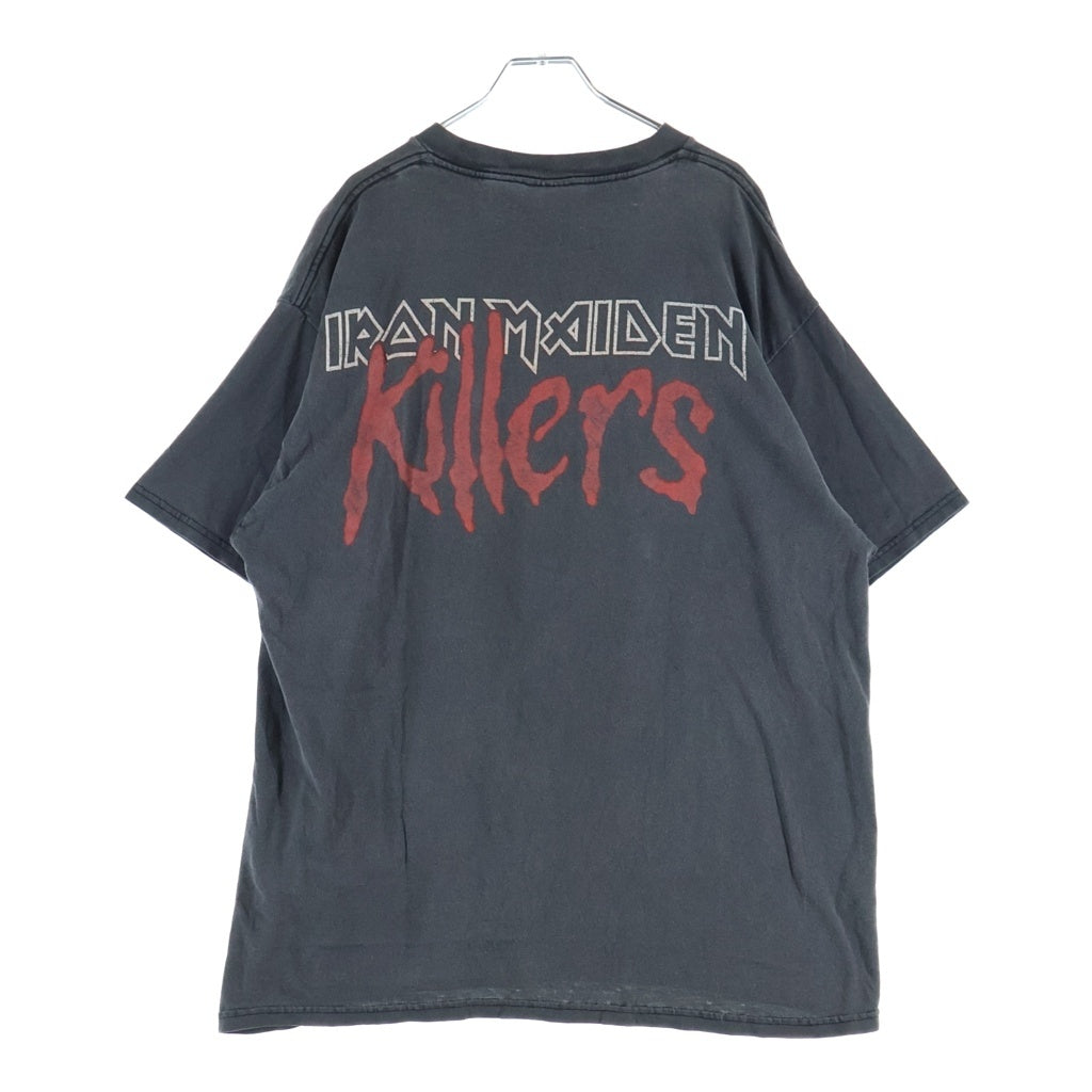 VINTAGE(ヴィンテージ) 90S IRON MAIDEN KILLERS TEE TULTEX アイアン メイデン 両面プリント 半袖Tシャツ カットソー ブラック