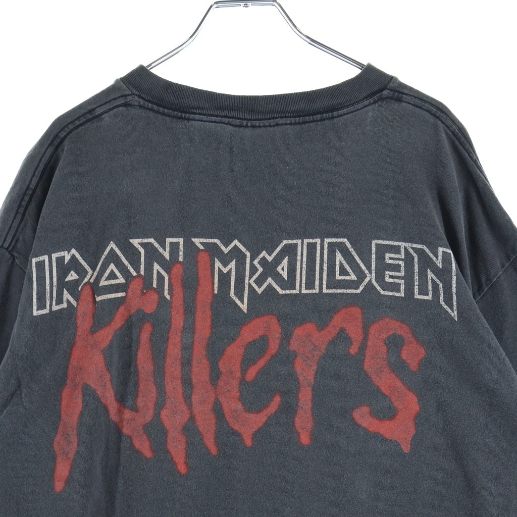 VINTAGE(ヴィンテージ) 90S IRON MAIDEN KILLERS TEE TULTEX アイアン メイデン 両面プリント 半袖Tシャツ カットソー ブラック