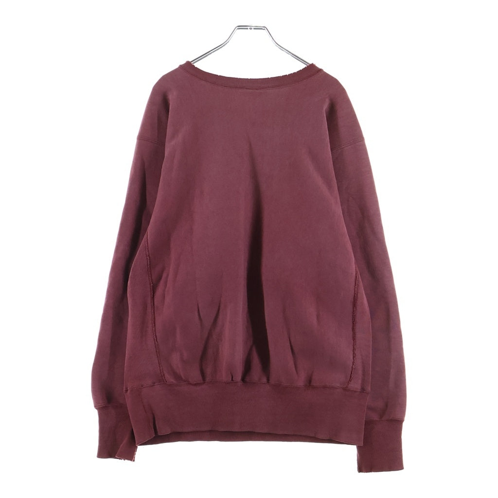 CHAMPION(チャンピオン) 90S VINTAGE REVERSE WEAVE HARVARD リバースウィーブ ハーバードフロントプリント クルーネックスウェットトレーナー レッド
