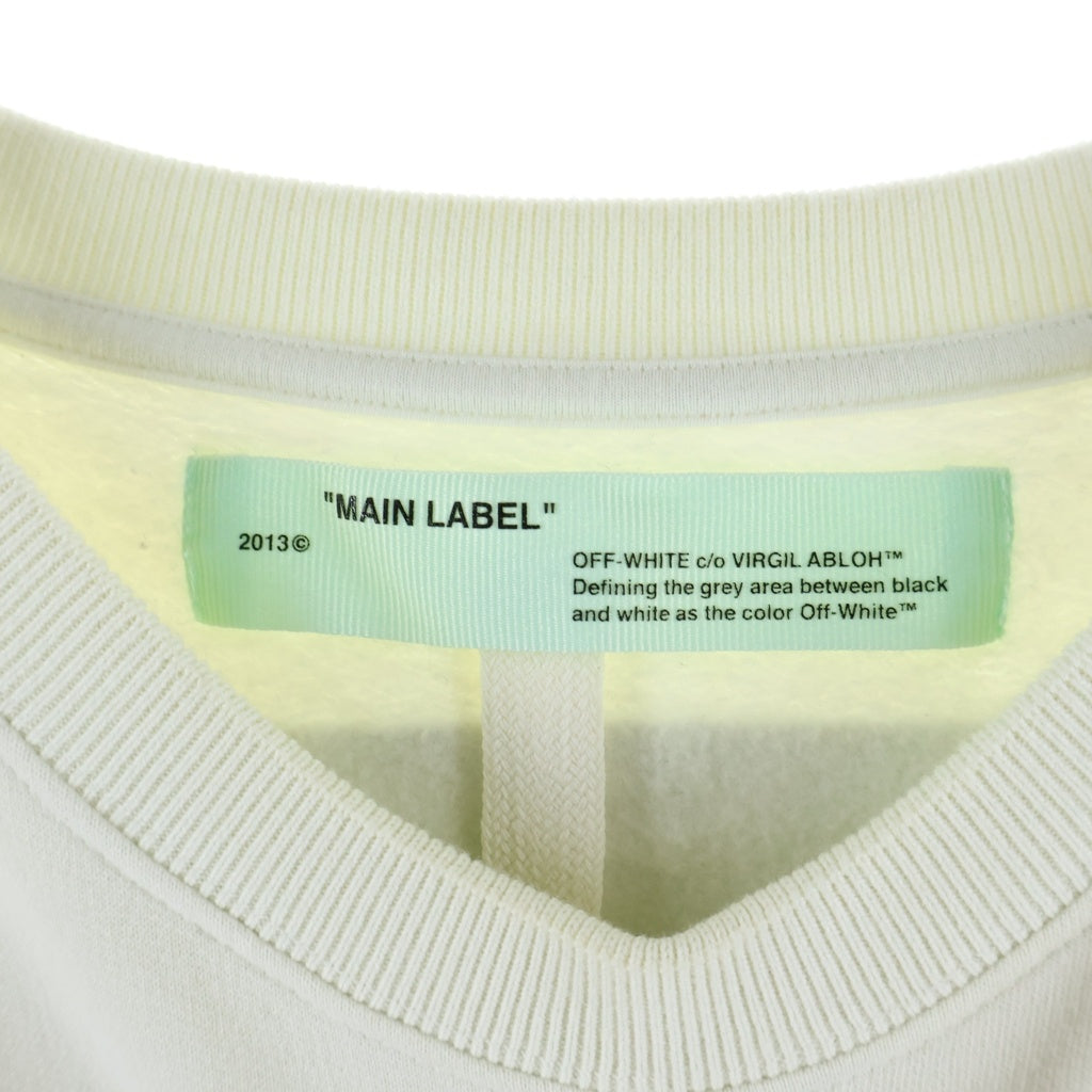 OFF-WHITE(オフホワイト) 19AW DIAG GRADIENT CREWNECK ダイアグ グラデーション クルーネック スウェットトレーナー ホワイト OMBA025F18192005