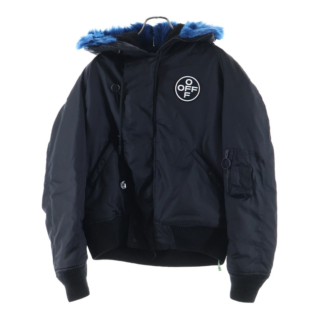 OFF-WHITE(オフホワイト) 18AW Faux Fur Bomber Jacket フェイクファーボンバージャケット ブラック OMEH003F18578022