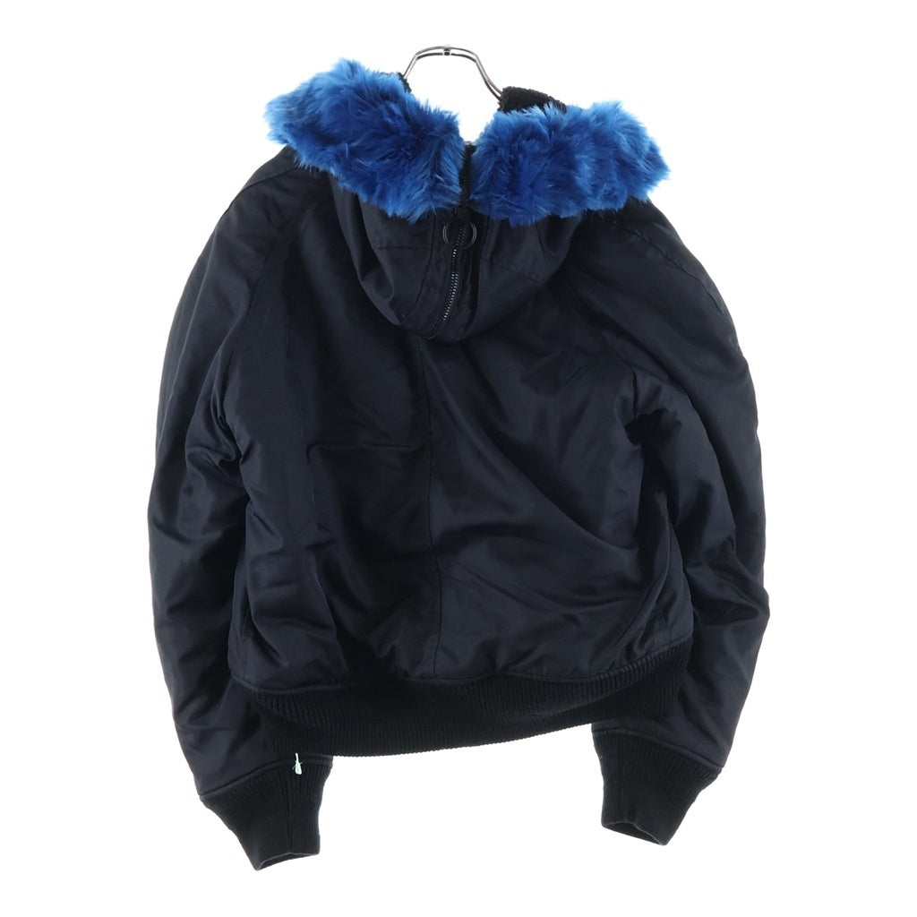 OFF-WHITE(オフホワイト) 18AW Faux Fur Bomber Jacket フェイクファーボンバージャケット ブラック OMEH003F18578022
