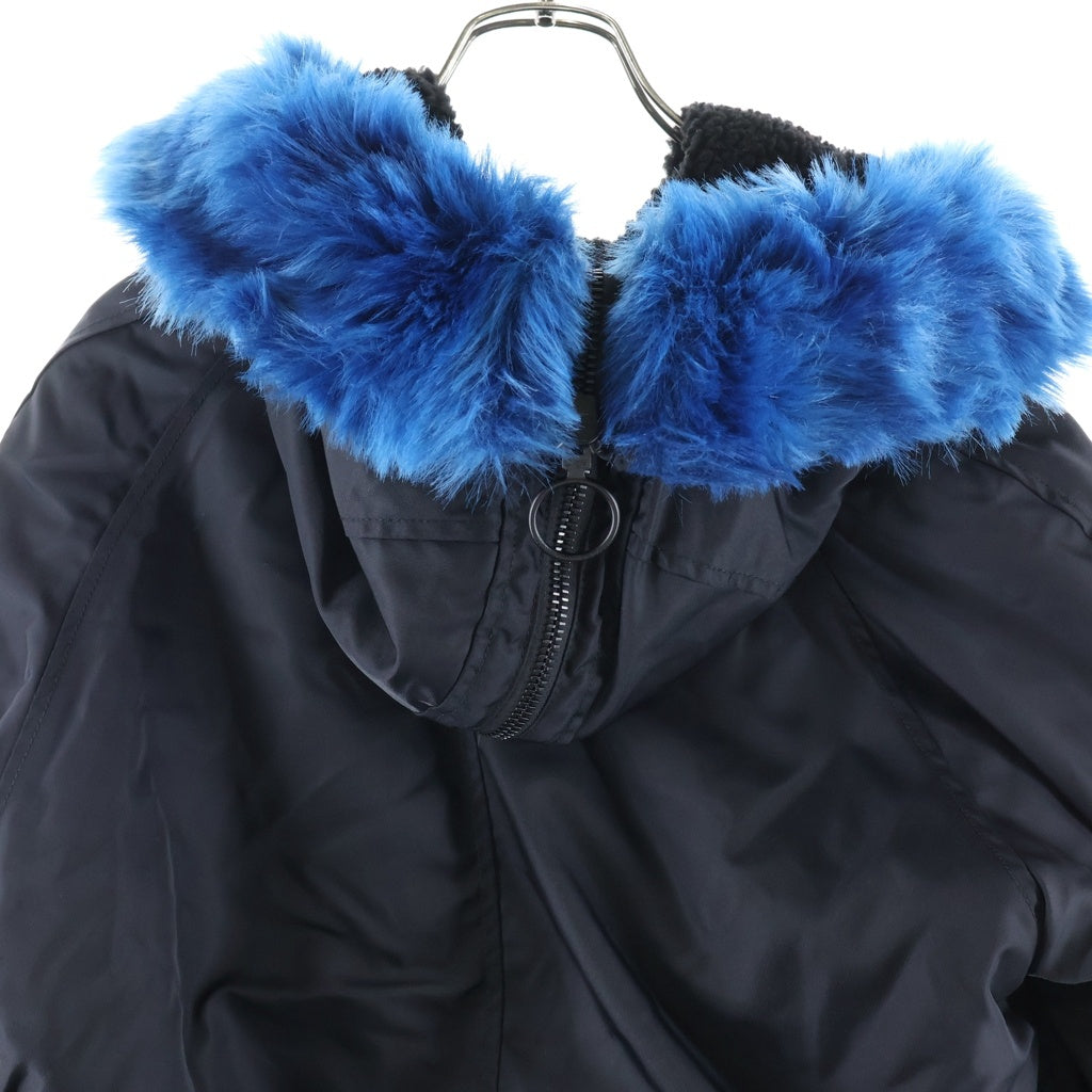 OFF-WHITE(オフホワイト) 18AW Faux Fur Bomber Jacket フェイクファーボンバージャケット ブラック OMEH003F18578022