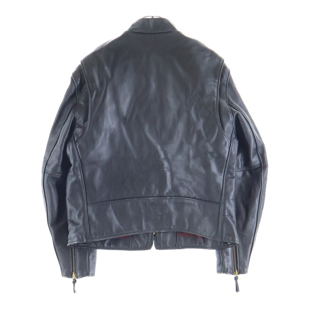 SCHOTT(ショット) 641XX STEERHIDE サボテンタグ 復刻 ステアハイド レザー シングルライダースジャケット ブラック