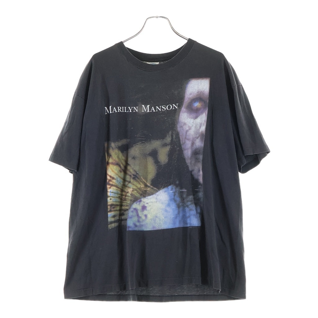 VINTAGE(ヴィンテージ) 90S VINTAGE MARILYN MANSON Antichrist Superster ヴィンテージ マリリンマンソン アンチクライスト スーパースター 両面プリント クルーネック半袖Tシャツ