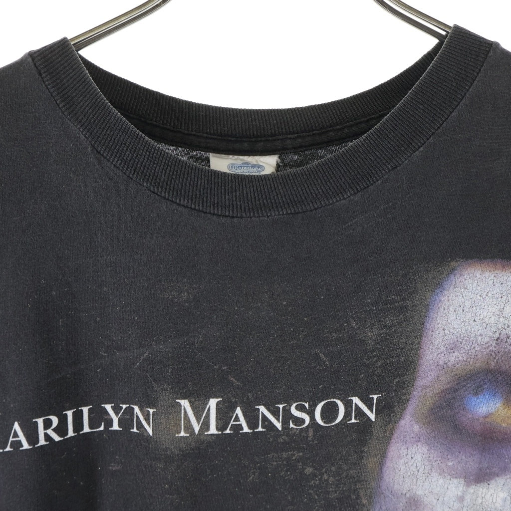 VINTAGE(ヴィンテージ) 90S VINTAGE MARILYN MANSON Antichrist Superster ヴィンテージ マリリンマンソン アンチクライスト スーパースター 両面プリント クルーネック半袖Tシャツ