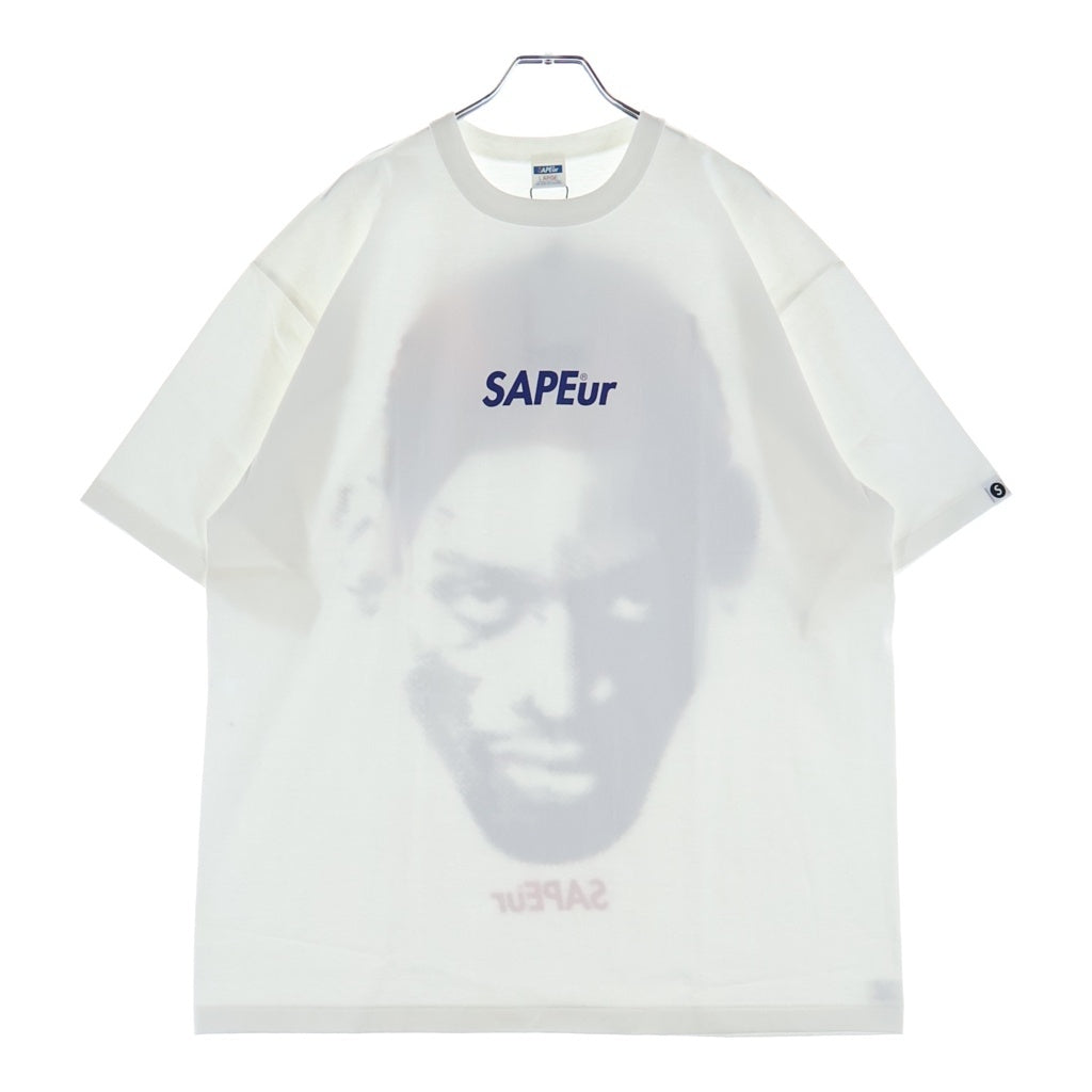 SAPEur(サプール) INDEPENDENCE DAY HEAD TEE インデペンデンス デイ ヘッド プリント 半袖Tシャツ カットソー ホワイト A0026-217